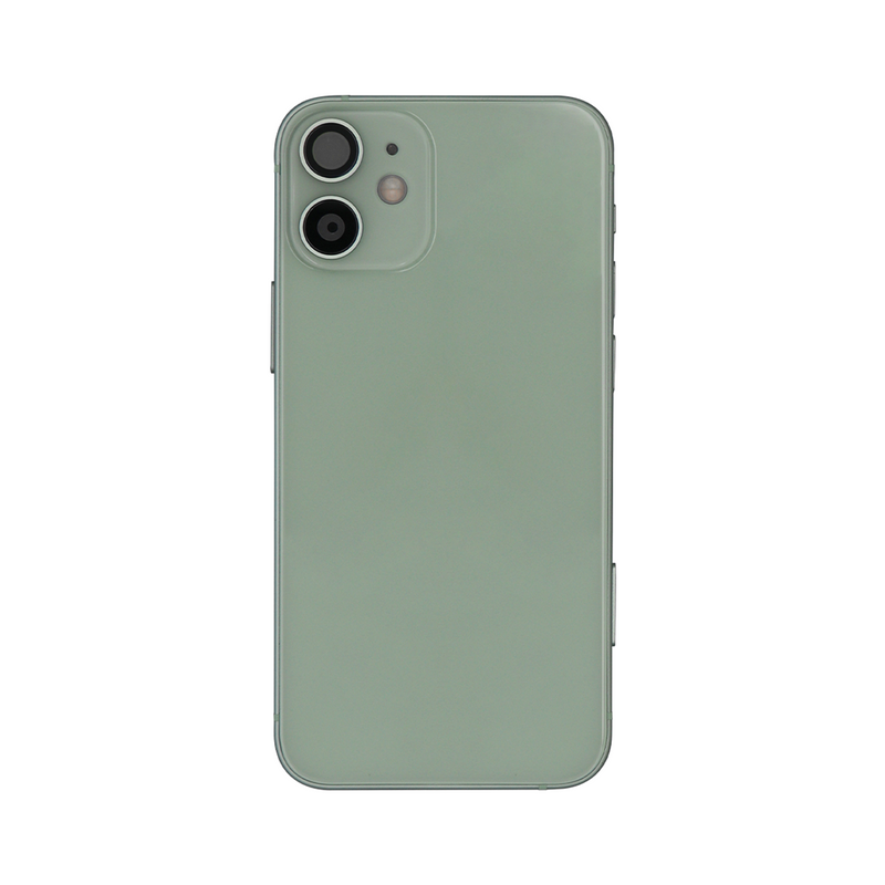 Pour iPhone 12 Mini Boîtier complet avec toutes les petites pièces sans batterie ni appareil photo arrière Vert