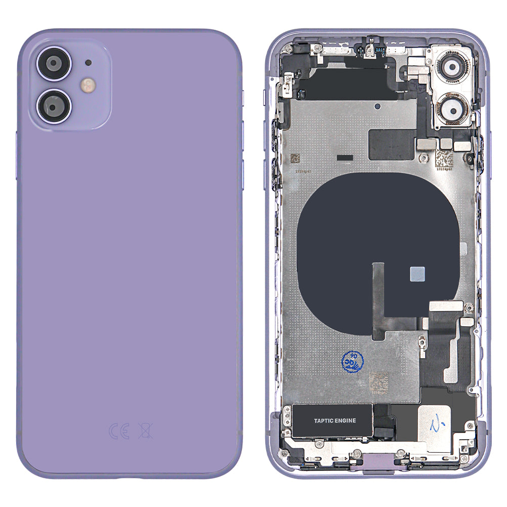 Pour iPhone 11 Boîtier arrière complet violet