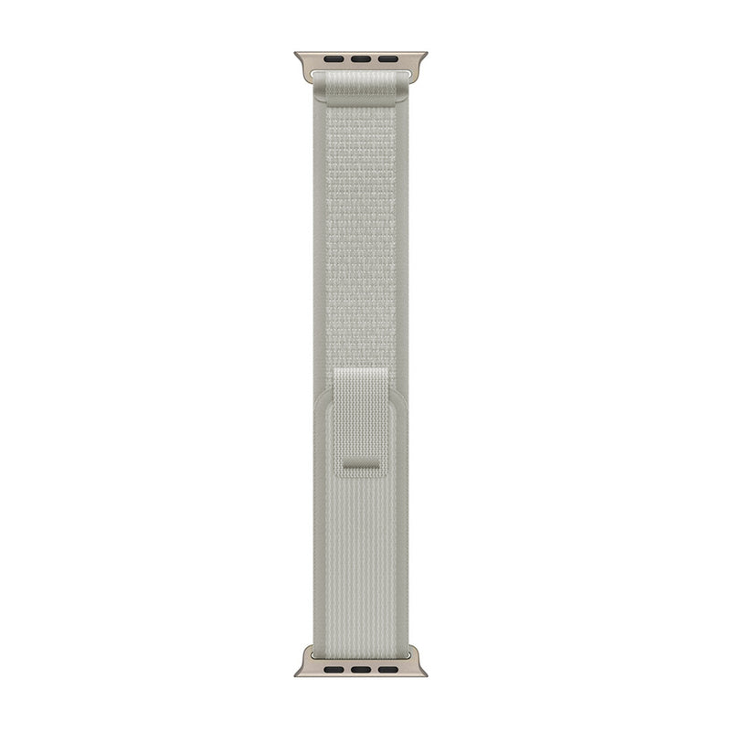 Pour Apple Watch 38mm, 40mm, 41mm Bracelet Nylon Trail Loop Gris Clair Boîte de vente au détail