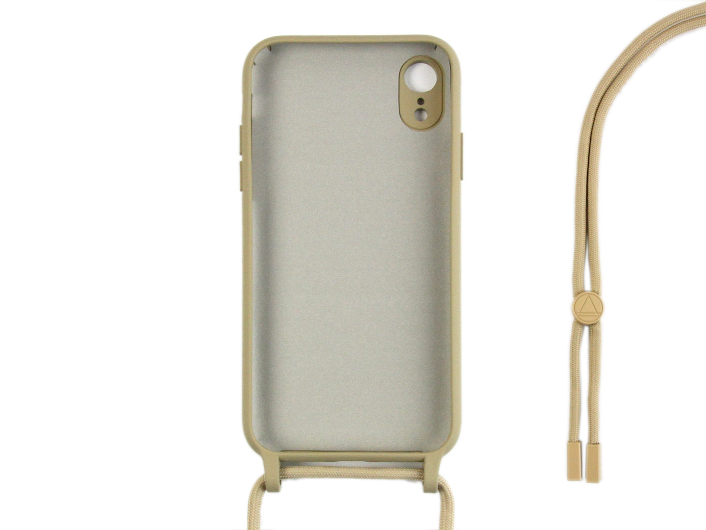 Rixus Pour iPhone XR TPU Necklace Cord Cover Or