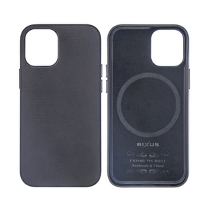 Rixus For iPhone 15 Classic 02 Case With MagSafe Noir