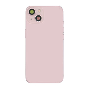Pour iPhone 13 Boîtier complet avec toutes les petites pièces Sans batterie ni appareil photo arrière Rose