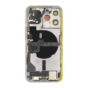 Pour iPhone 13 Pro Boîtier complet avec toutes les petites pièces sans batterie ni appareil photo arrière Argent