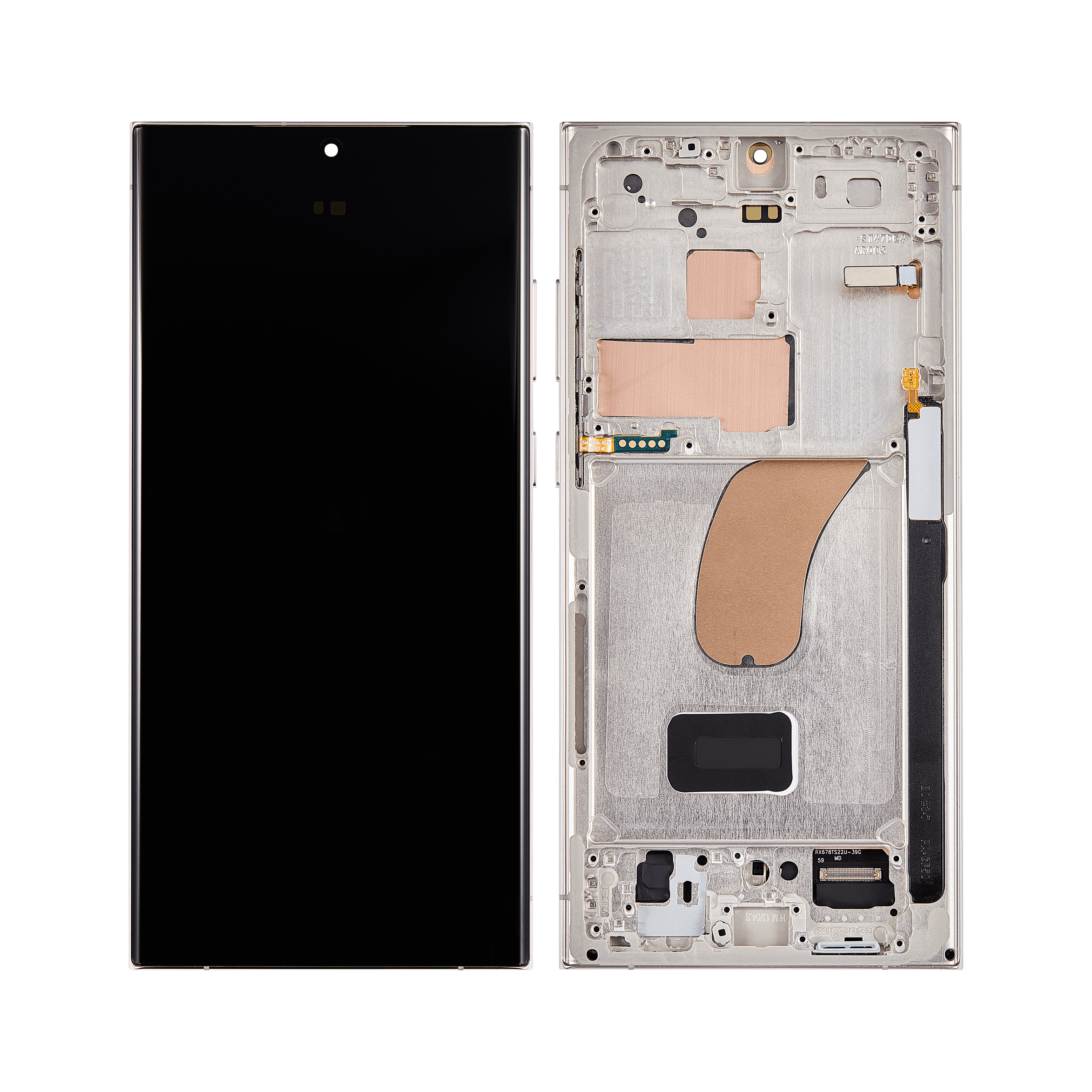 Samsung Galaxy S23 Ultra S918B Écran et numériseur avec Frame Cream Service Pack