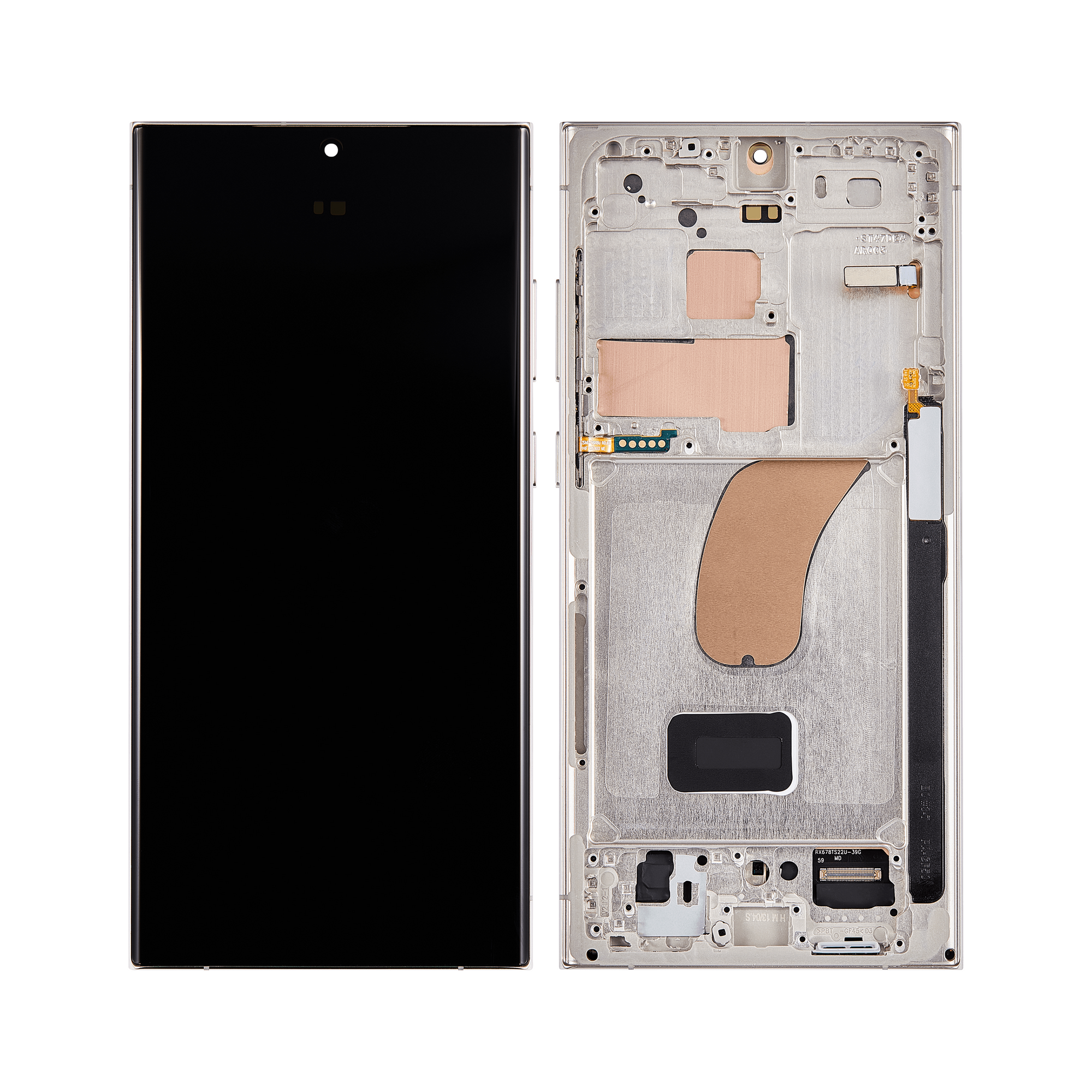 Samsung Galaxy S23 Ultra S918B Écran et numériseur avec Frame Cream Service Pack