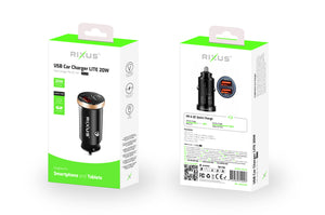 Rixus RXC58 QC3.0+PD Chargeur rapide pour voiture 20W