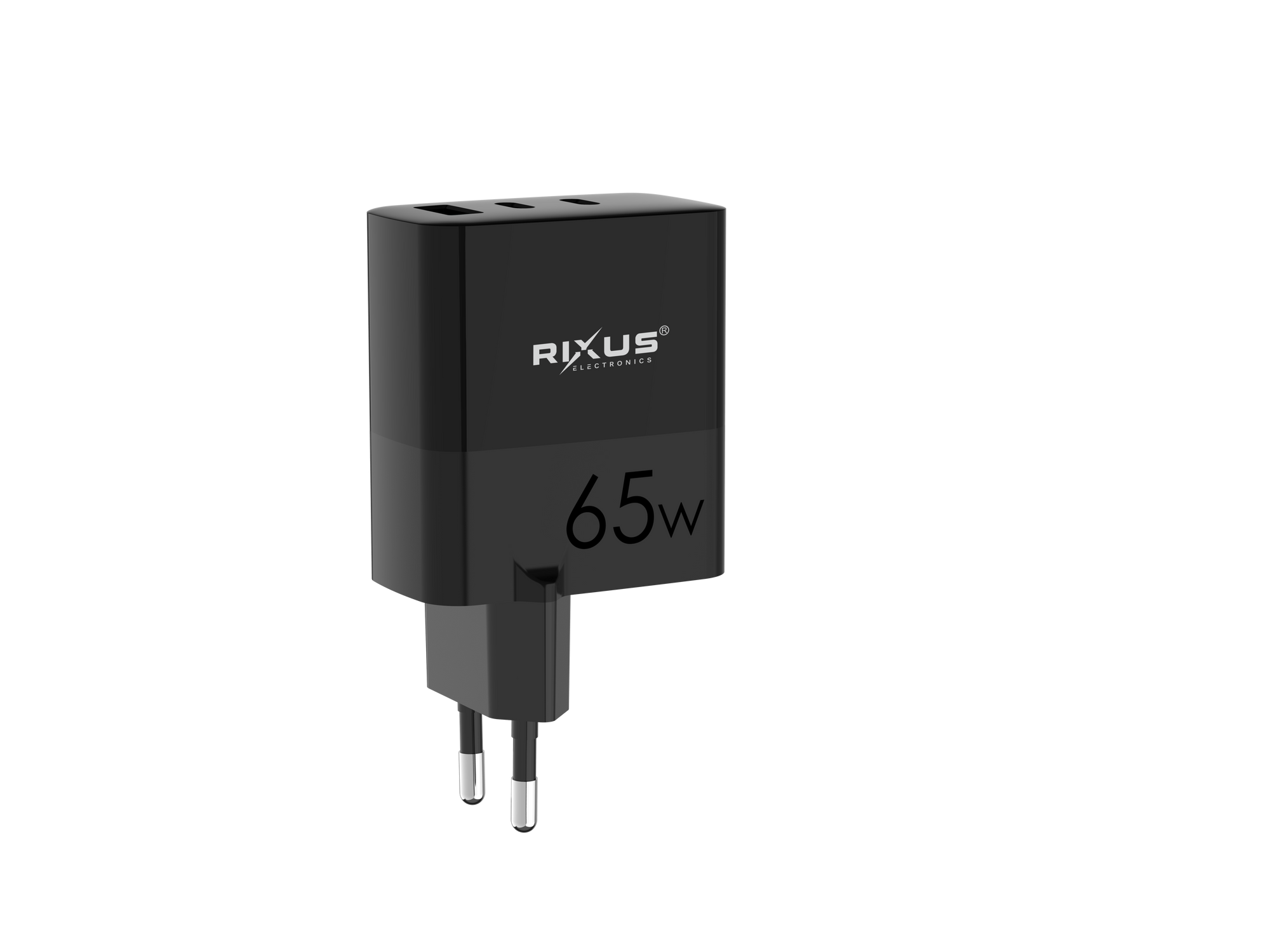 Rixus RX105 PD 65W Gan Charger Noir