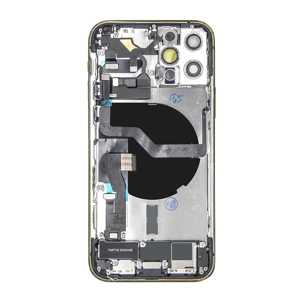 Pour iPhone 12 Pro Boîtier complet avec toutes les petites pièces sans batterie ni caméra arrière (Graphite)