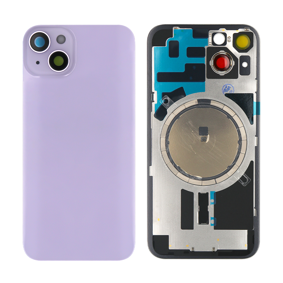 Pour iPhone 14 Plus Extra Glass Purple (Cadre agrandi de l'appareil photo)