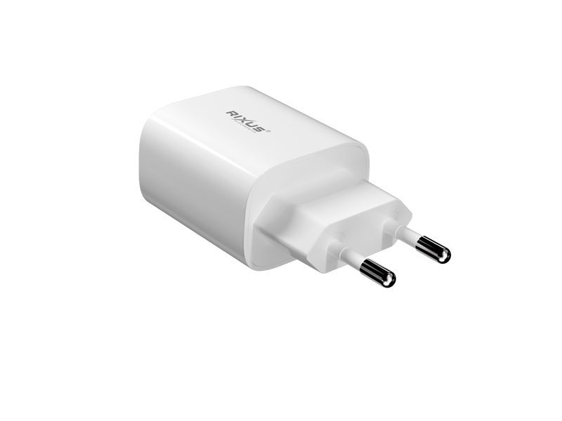 Rixus RX209 Chargeur rapide adaptatif USB-C 20W Blanc