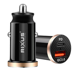 Rixus RXC58 QC3.0+PD Chargeur rapide pour voiture 20W