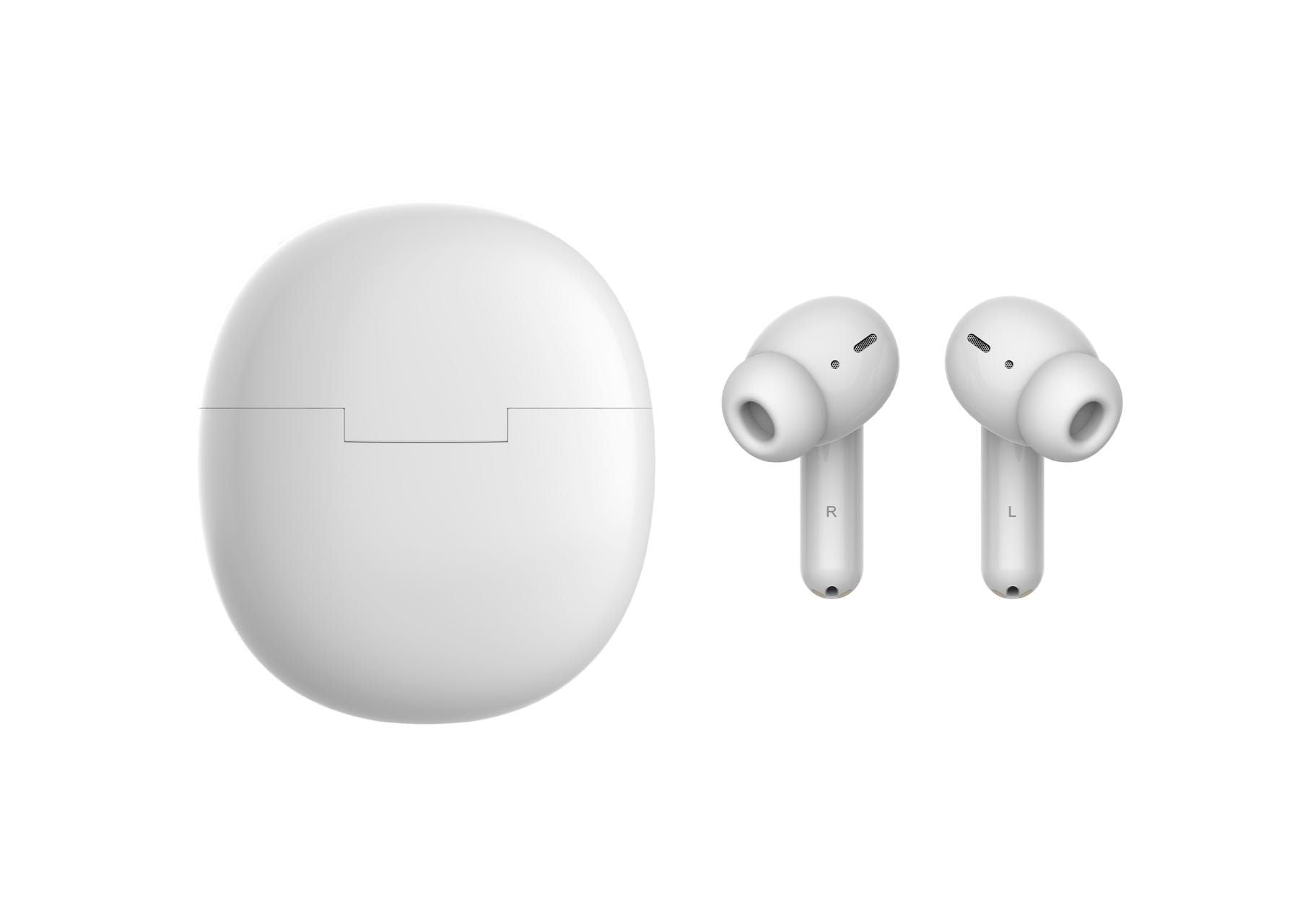 Rixus RXBT69A TWS Earbuds With Charging Case Blanc