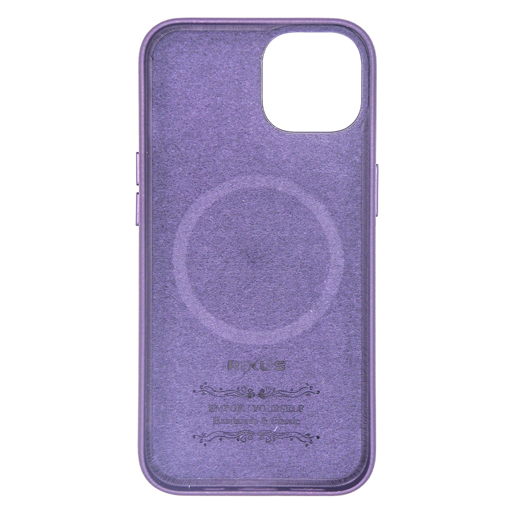 Rixus Classic 02 Case With MagSafe Pour iPhone 12,12 Pro Violet