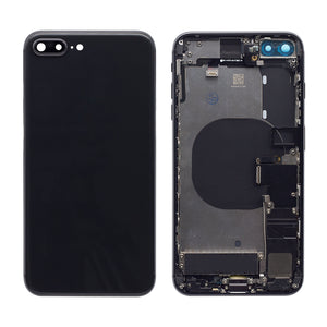 Pour iPhone 8 Plus Boîtier complet incluant toutes les petites pièces Sans batterie et caméra arrière (Noir)