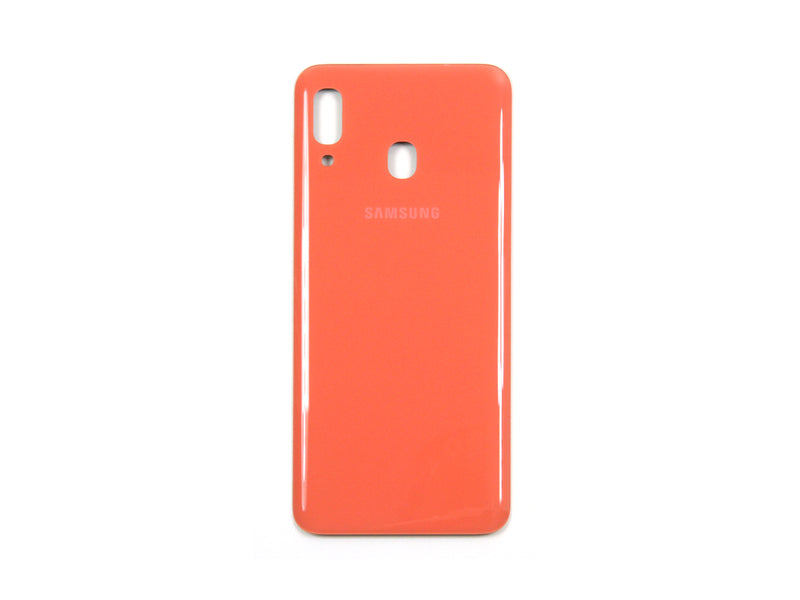 Samsung Galaxy A20 A205F Couvercle arrière rouge sans lentille (OEM)