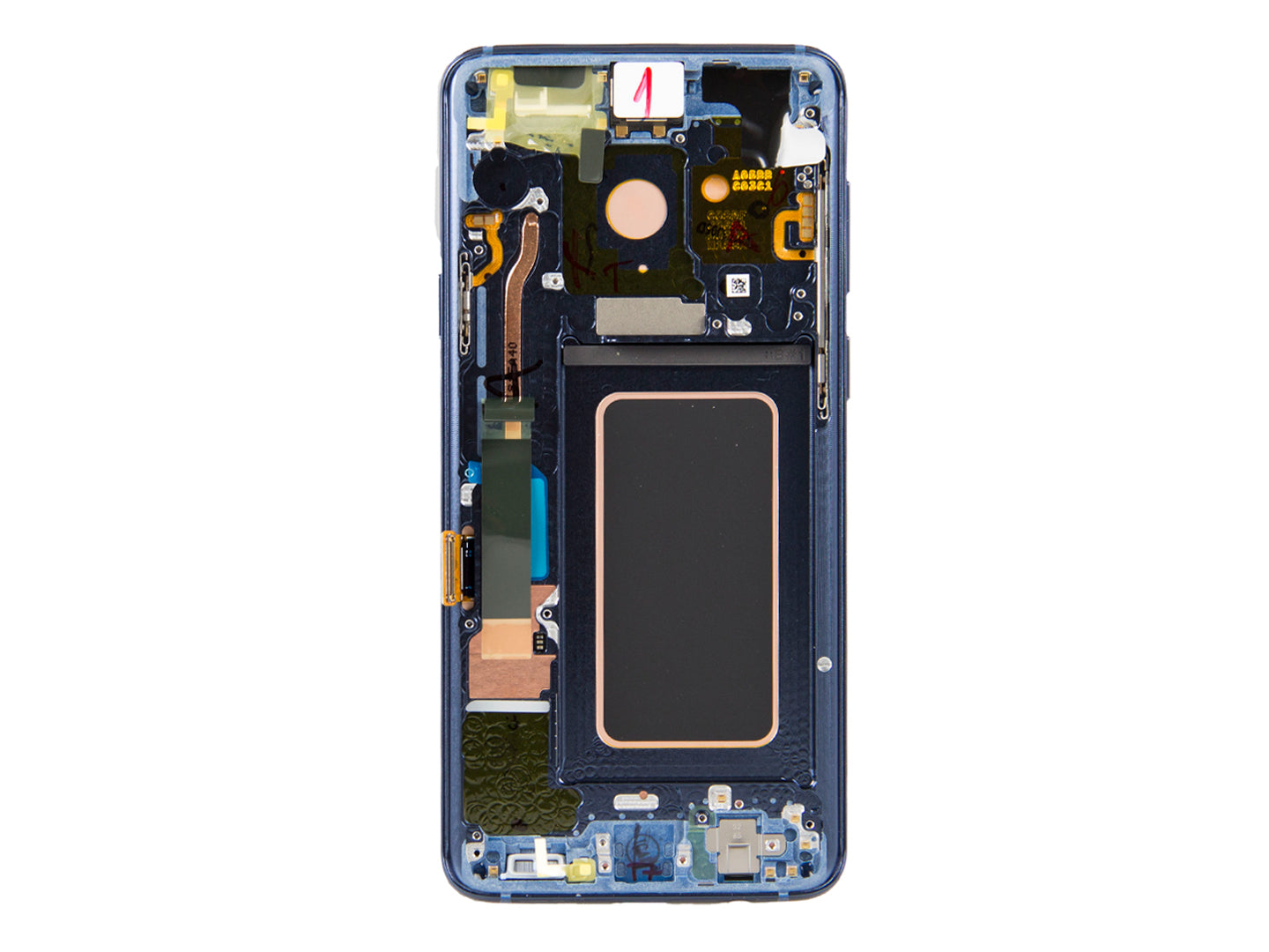 Samsung Galaxy S9 Plus G965F Écran et numériseur avec cadre bleu corail Service Pack