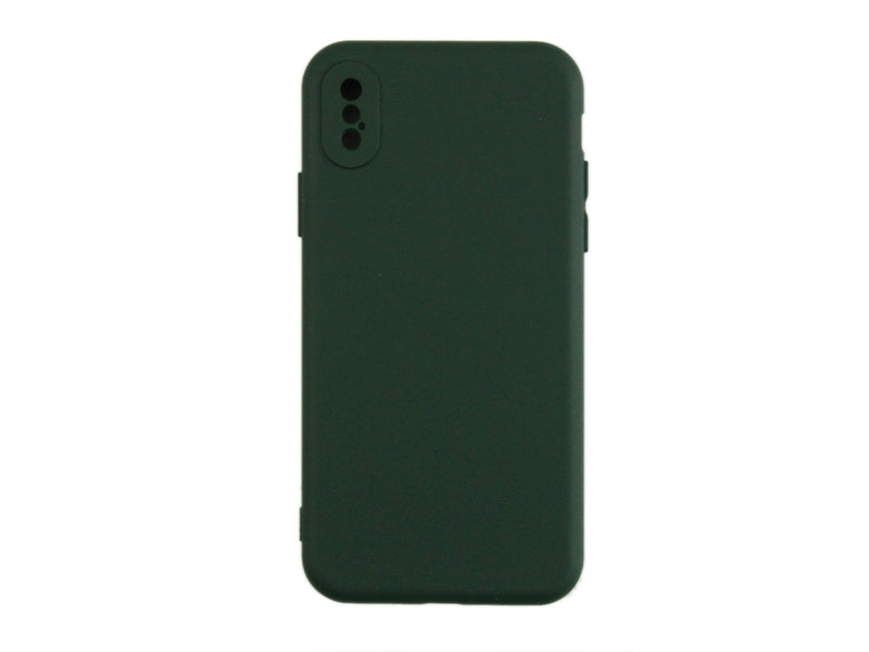Rixus Coque TPU souple pour iPhone X, XS Vert foncé