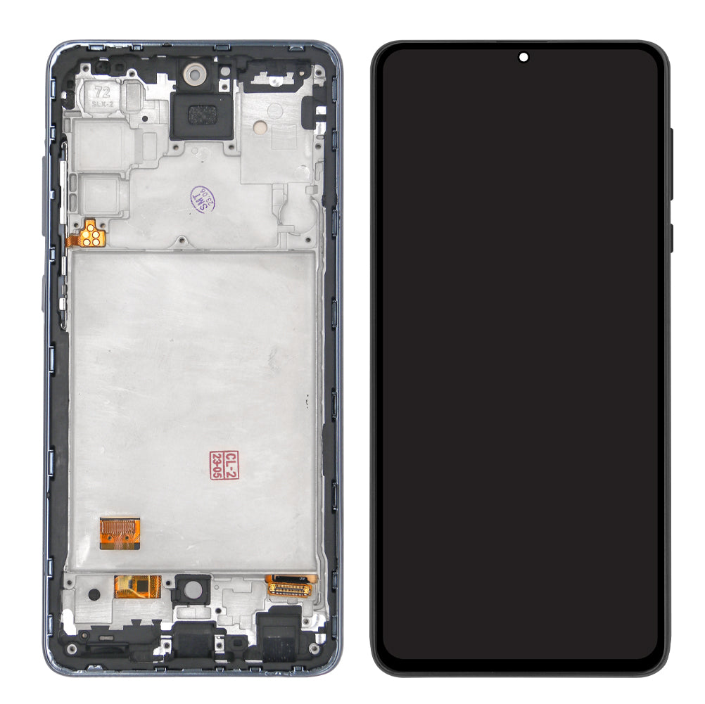 Samsung Galaxy A72 A725F Ecran et Digitizer Avec Cadre Noir Soft-OLED