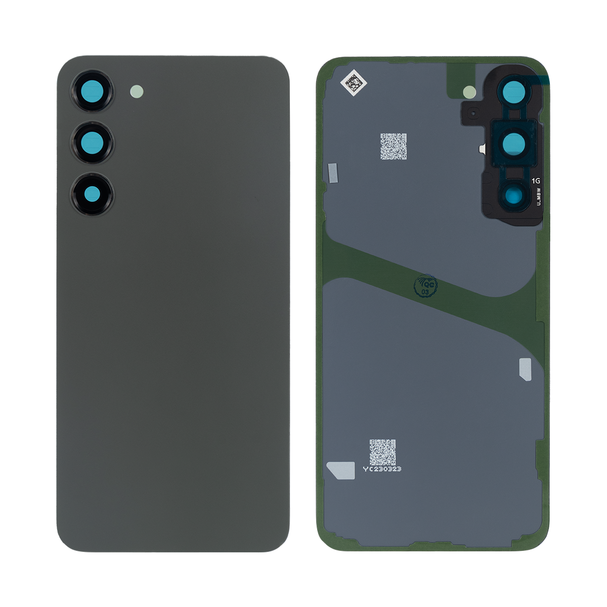 Samsung Galaxy S23 Plus S916B Coque arrière verte (+Lentille)