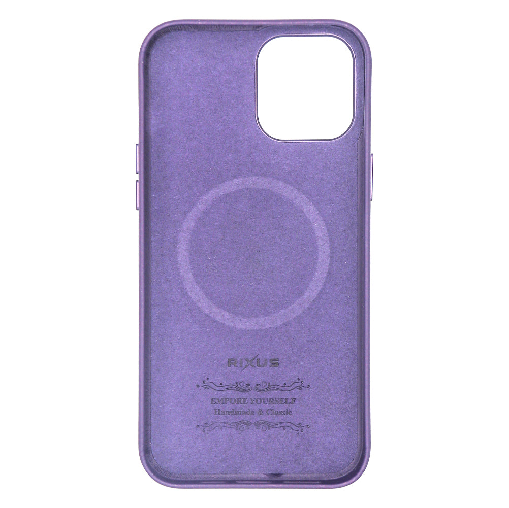Rixus Classic 02 Case With MagSafe Pour iPhone 12 Pro Max Violet
