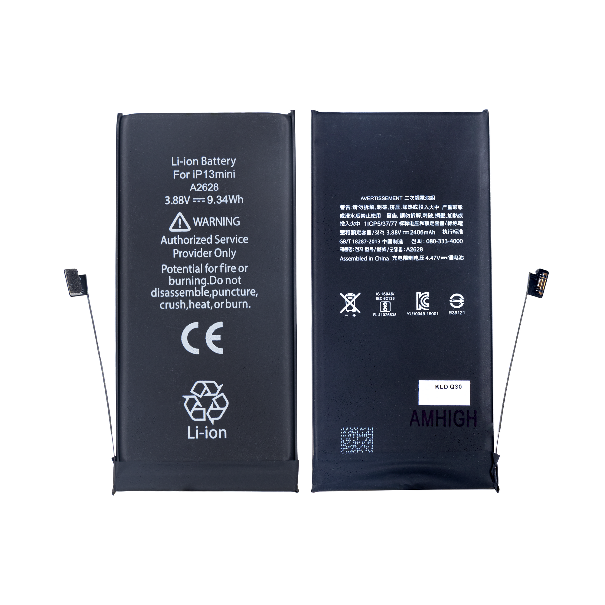 Batterie pour iPhone 13 Mini avec puce TI