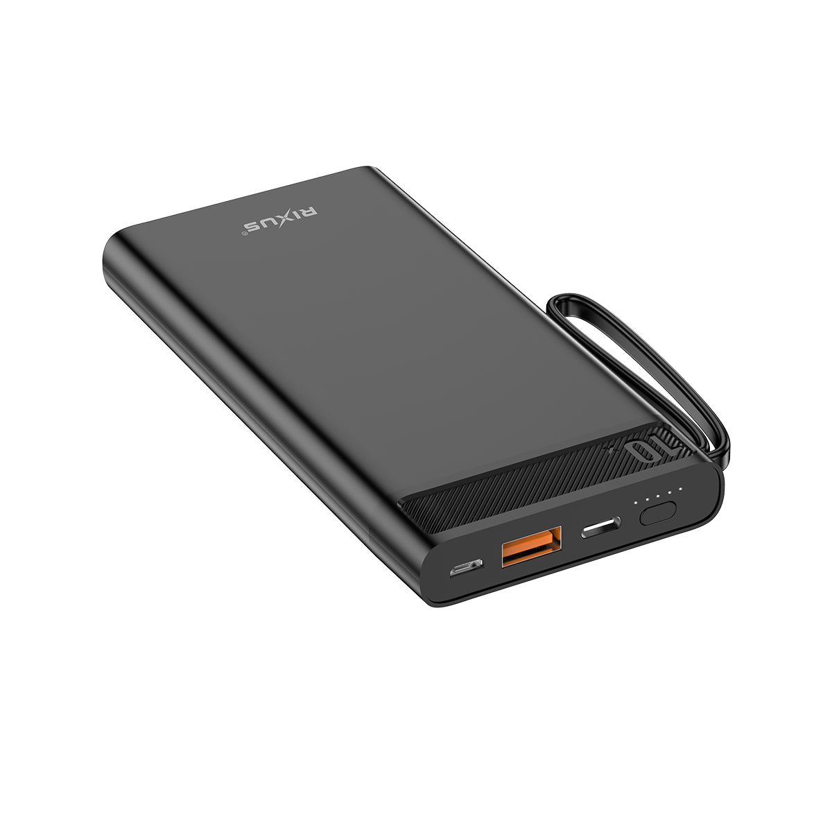 Rixus RXPB51 Powerbank haute capacité 10000 mAh 22.5W Noir