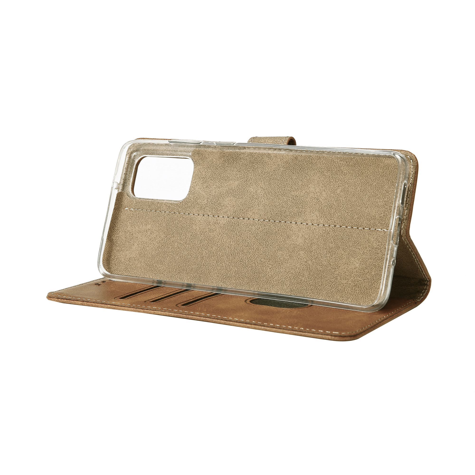 Bibliothèque Rixus pour Samsung Galaxy A23 5G A236B Light Brown