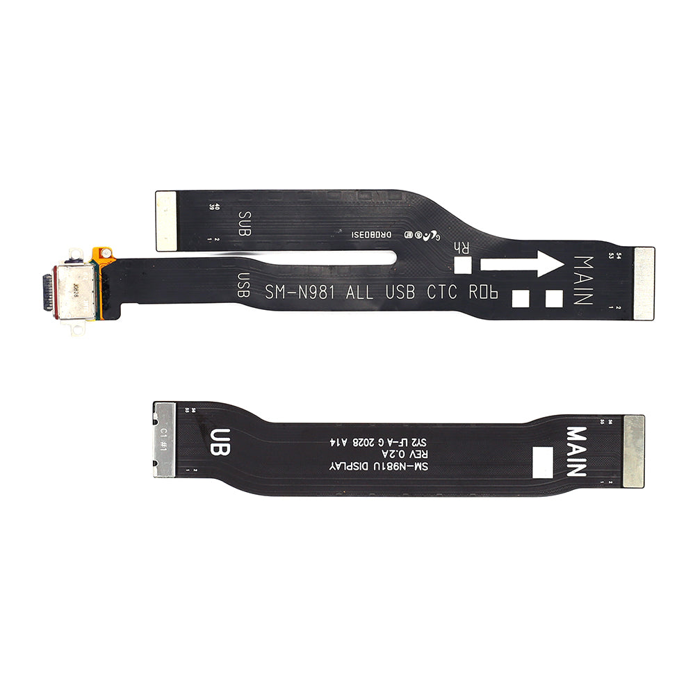 Samsung Galaxy Note 20 N980, Note 20 5G N981 Connecteur système + Main Flex