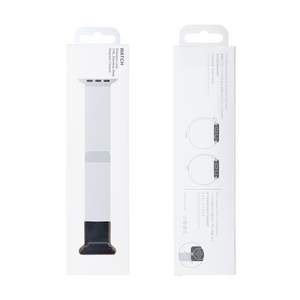 Pour Apple Watch 42mm, 44mm, 45mm, 49mm Bracelet boucle milanaise 7ème génération Minuit