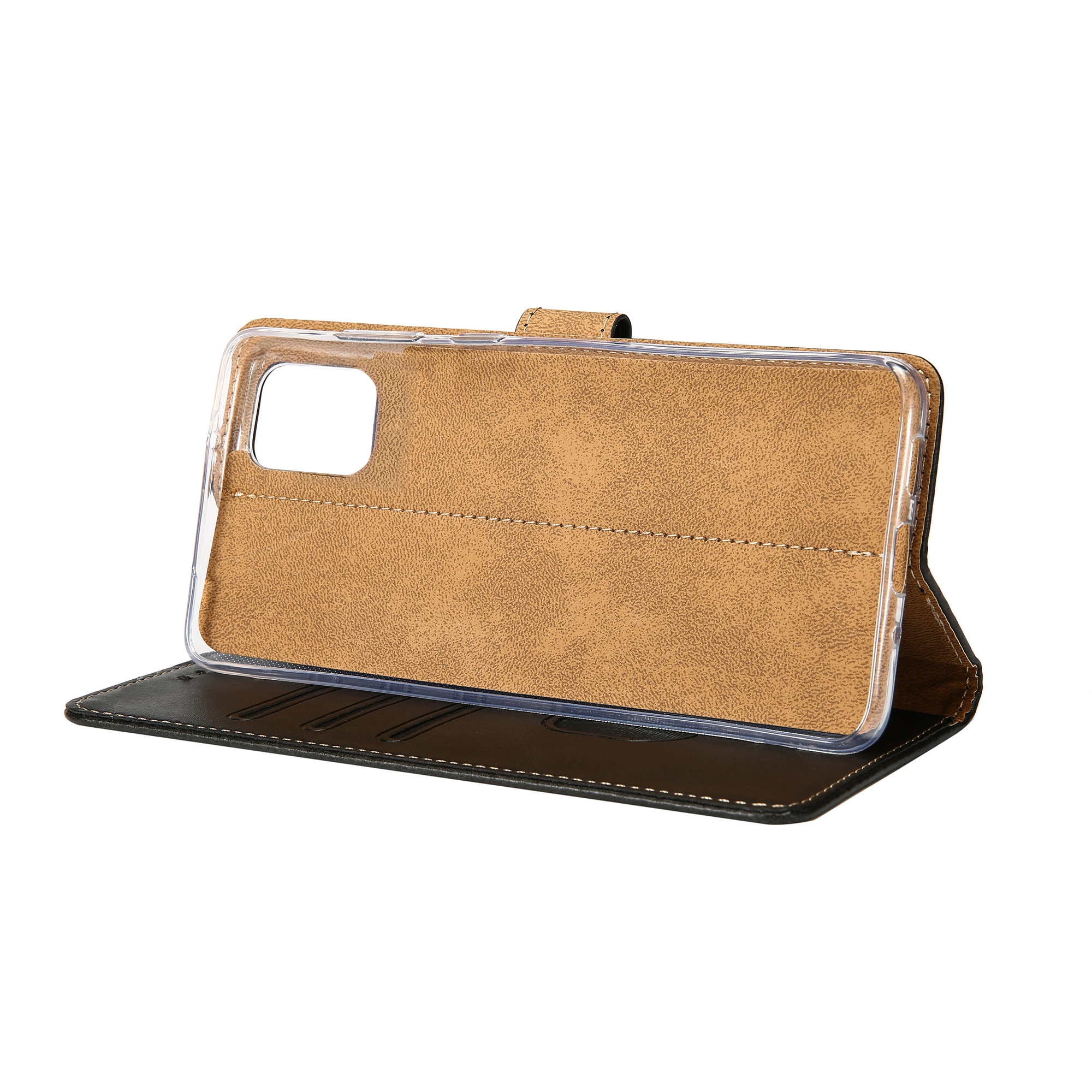 Rixus Bibliothèque pour Samsung Galaxy A03 A035F Noir
