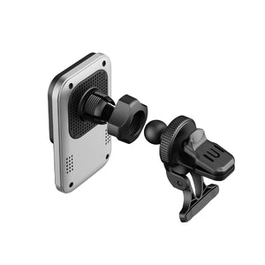 Rixus RXWC14 Wireless Car Charger with MagSafe Compatibility 15W Space Gray (Chargeur de voiture sans fil Rixus RXWC14 avec compatibilité MagSafe)