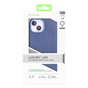 Rixus Classic 02 Case avec MagSafe pour iPhone 14 Bleu