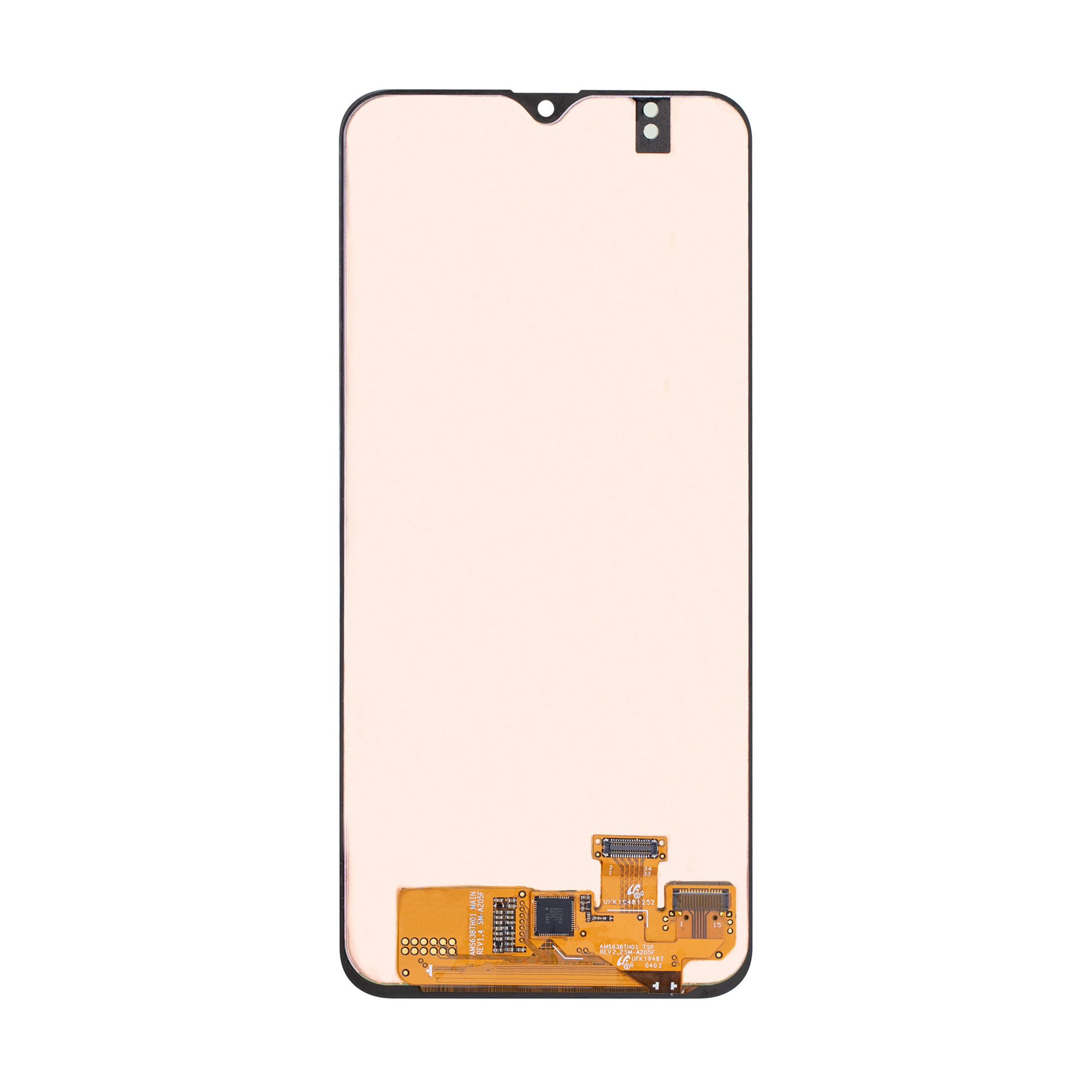 Samsung Galaxy A20 A205F Ecran et Digitizer Noir Sans Cadre (OLED)