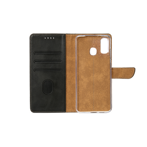 Rixus Bookcase Pour Samsung Galaxy A20e A202F Noir
