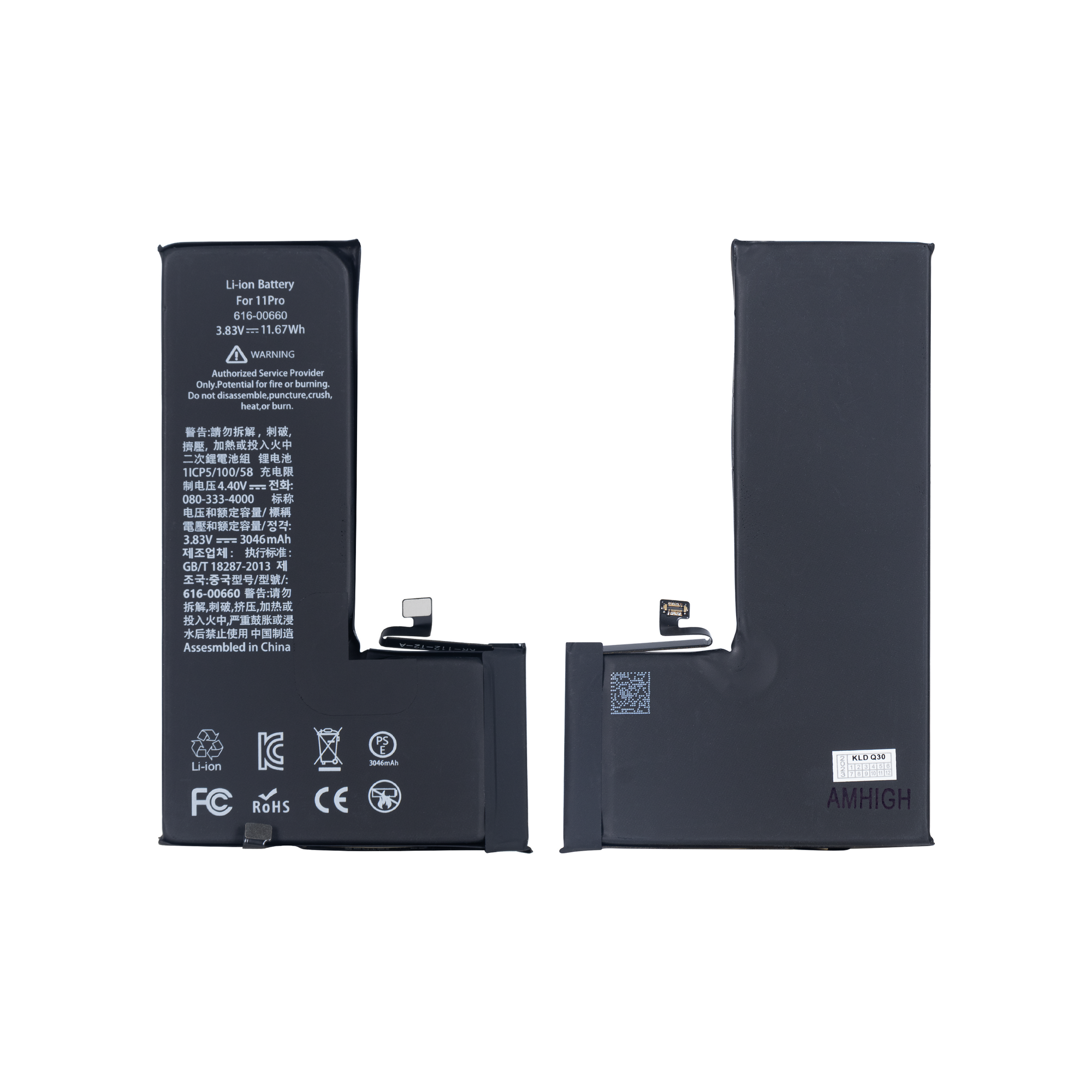 Pour iPhone 11 Pro Batterie avec puce TI