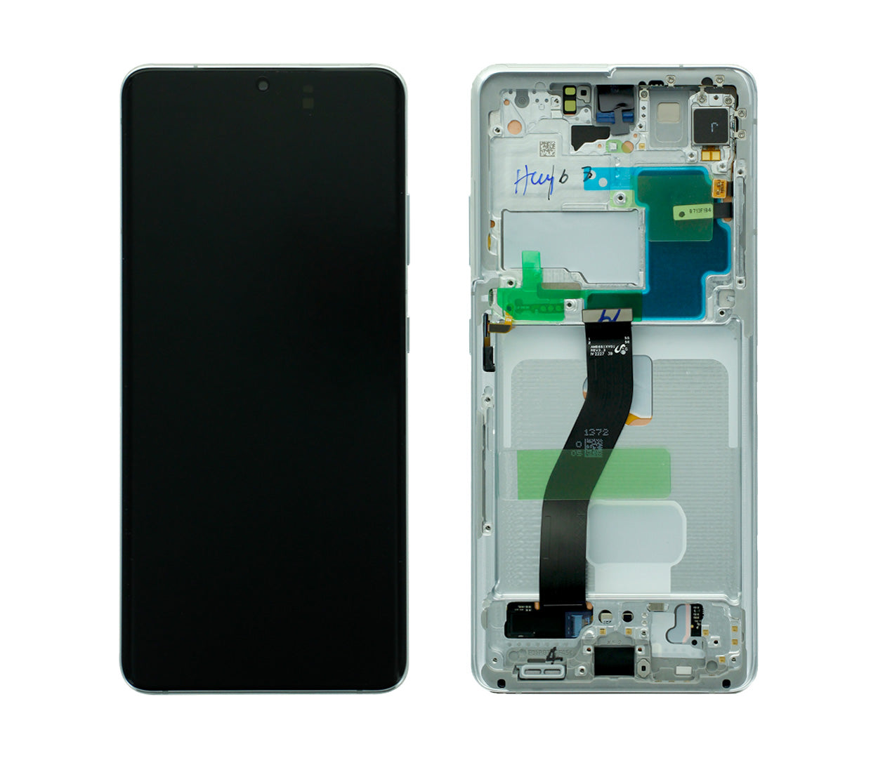 Samsung Galaxy S21 5G Ultra G998B Écran et numériseur avec cadre Phantom Silver Service Pack
