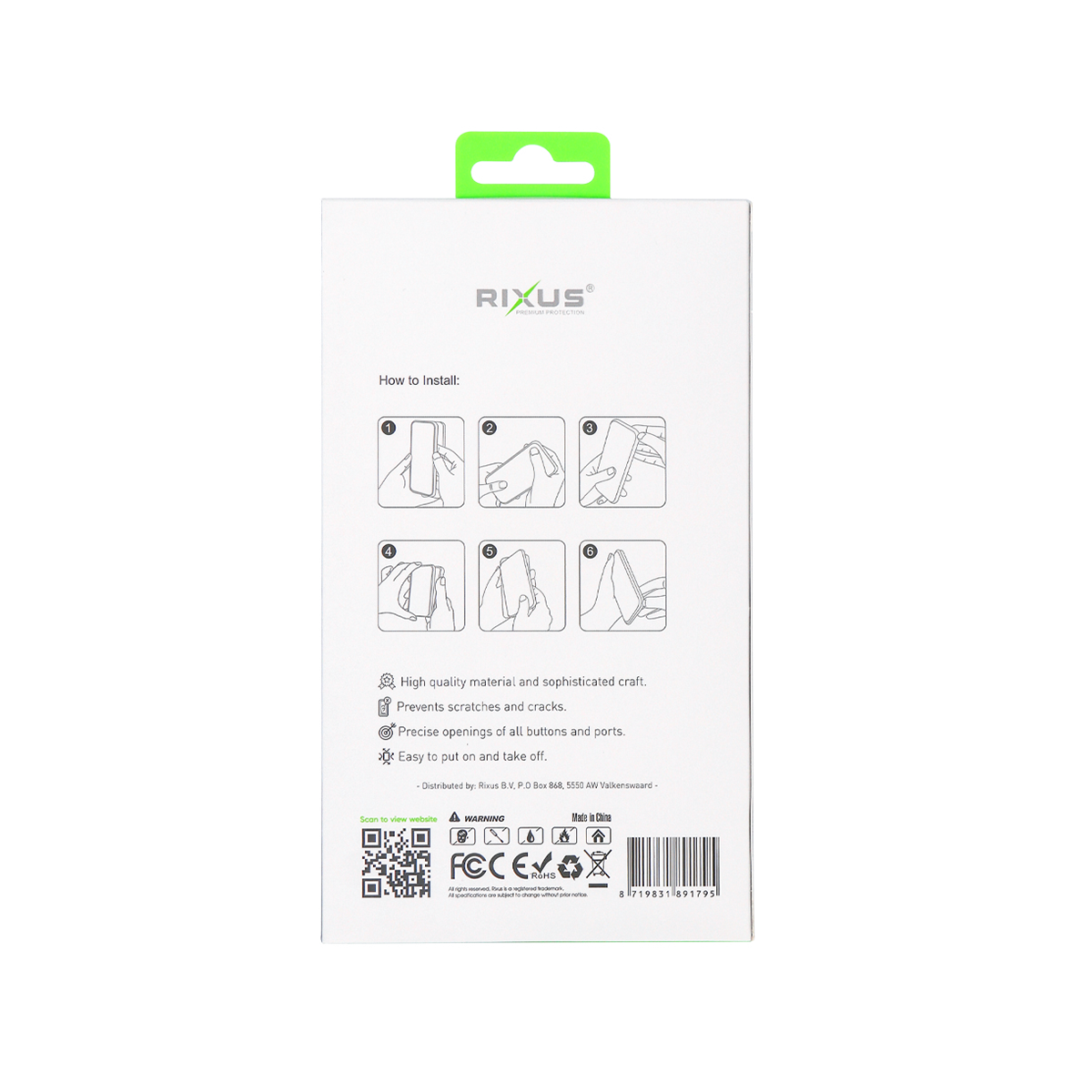 Rixus pour iPhone 15 Plus Classic 02 Case avec MagSafe Vert