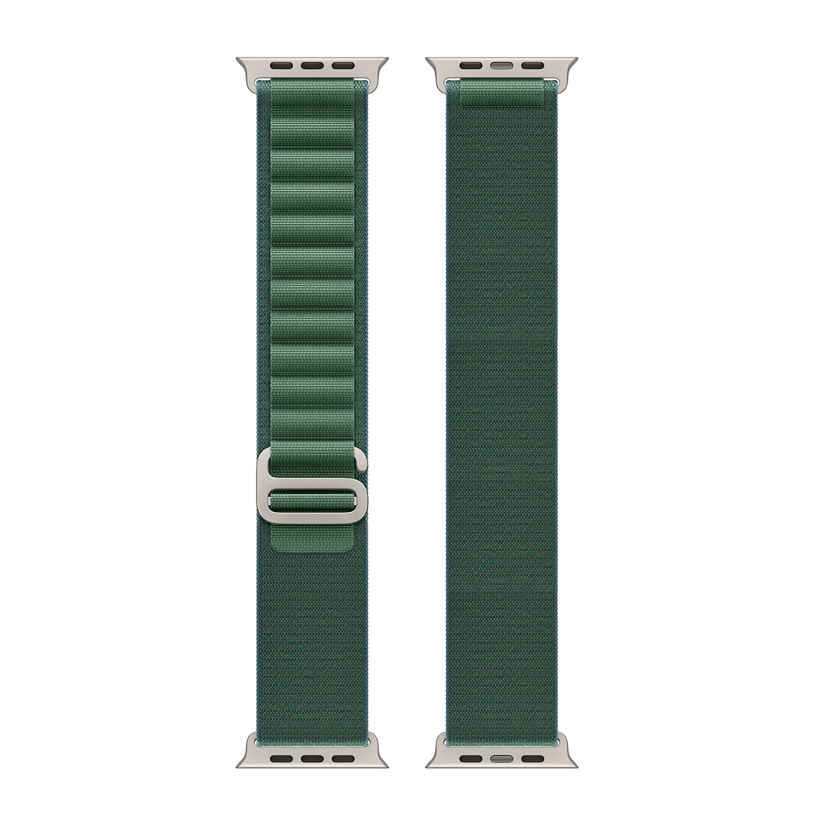 Pour Apple Watch 42mm, 44mm, 45mm, 49mm Bracelet Nylon Alpine Loop Vert Boîte de vente au détail