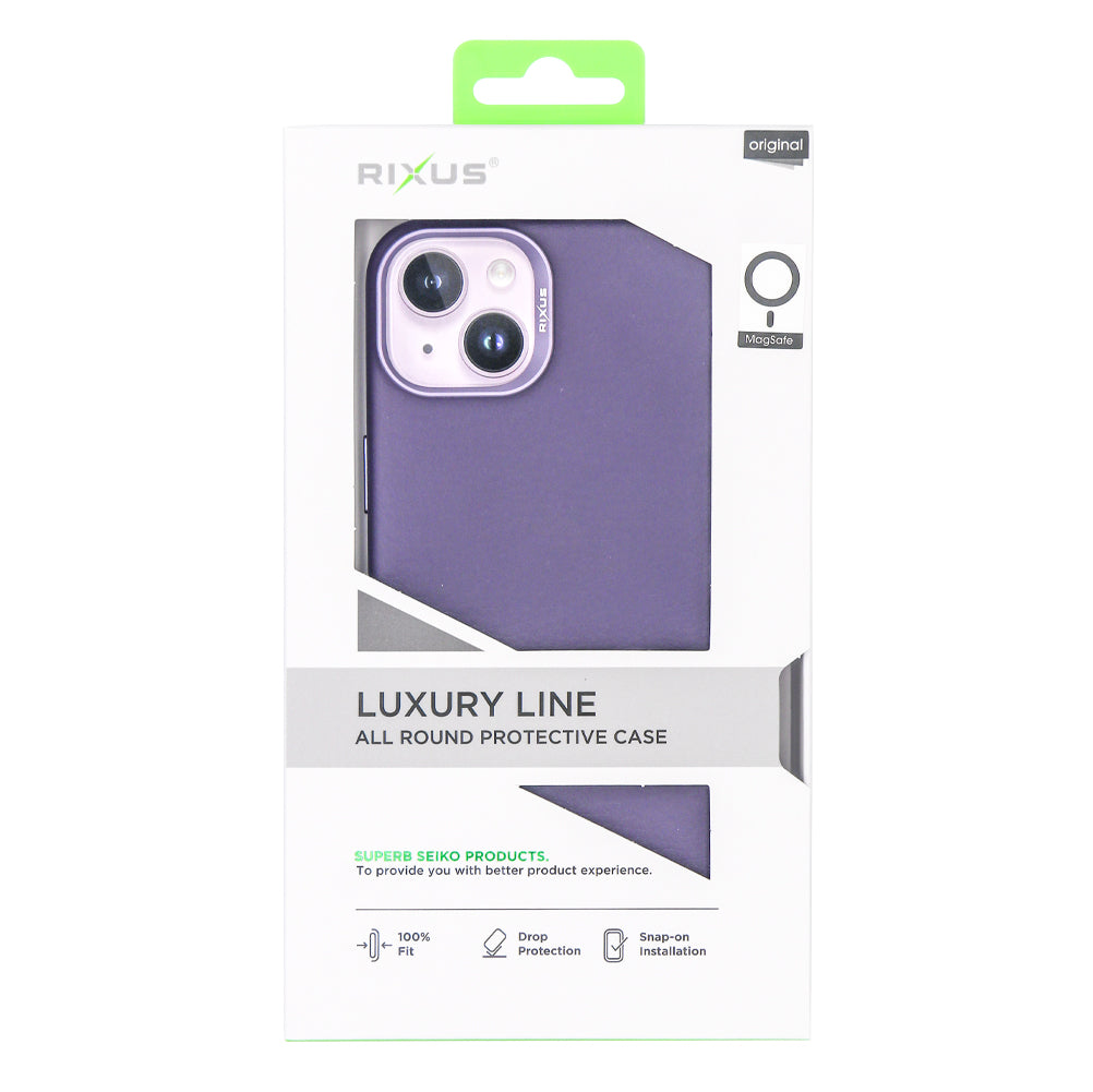 Rixus Classic 02 Case With MagSafe Pour iPhone 12,12 Pro Violet