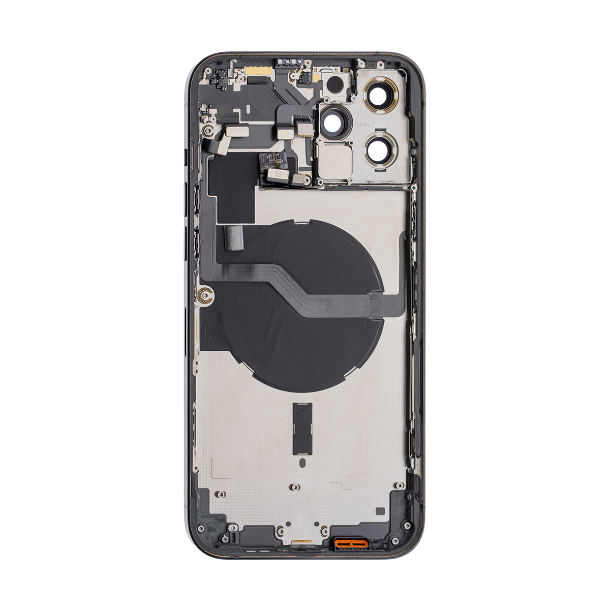 Pour iPhone 12 Pro Max Compl Housing avec toutes les petites pièces sans batterie ni caméra arrière Pacific Blue