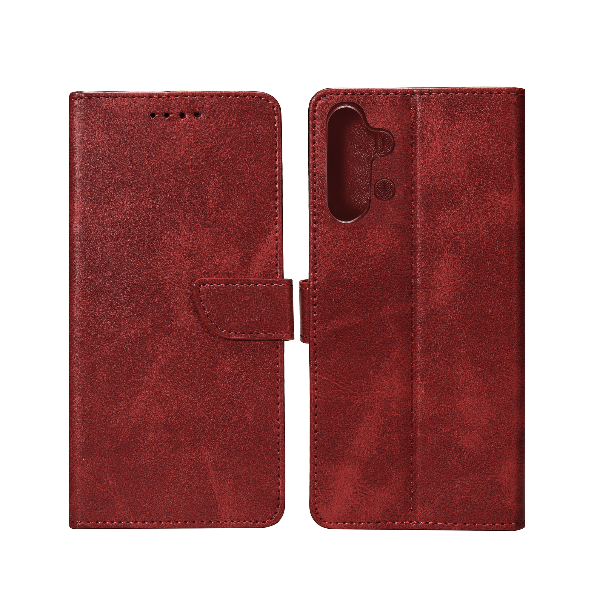Rixus Bookcase Pour Samsung Galaxy A32 5G A326B Rouge foncé