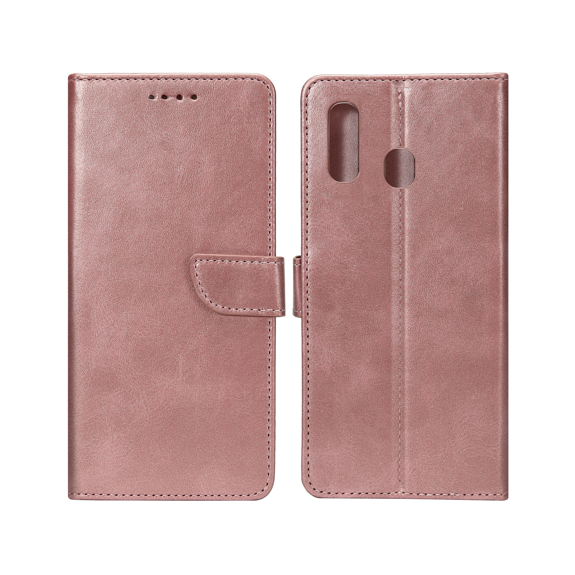Rixus Bookcase Pour Samsung Galaxy A20e A202F Rose