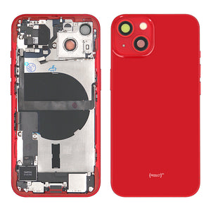 Pour iPhone 13 Boîtier complet avec toutes les petites pièces sans la batterie et la caméra arrière RED