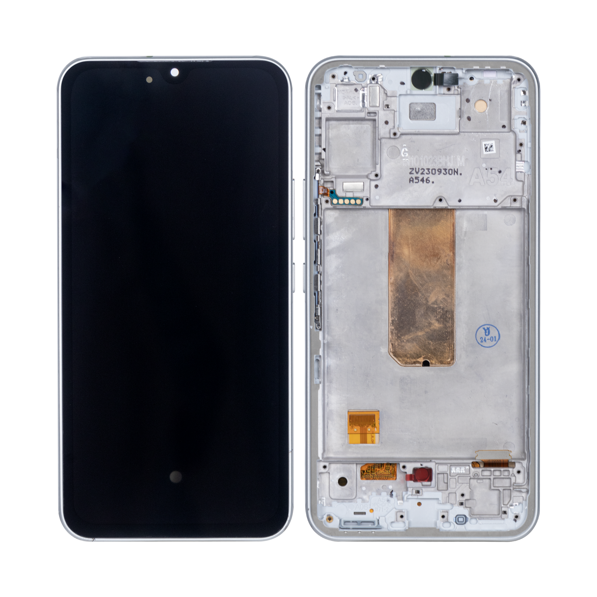 Samsung Galaxy A54 5G A546B Ecran et Digitizer Avec Cadre Blanc Soft-OLED