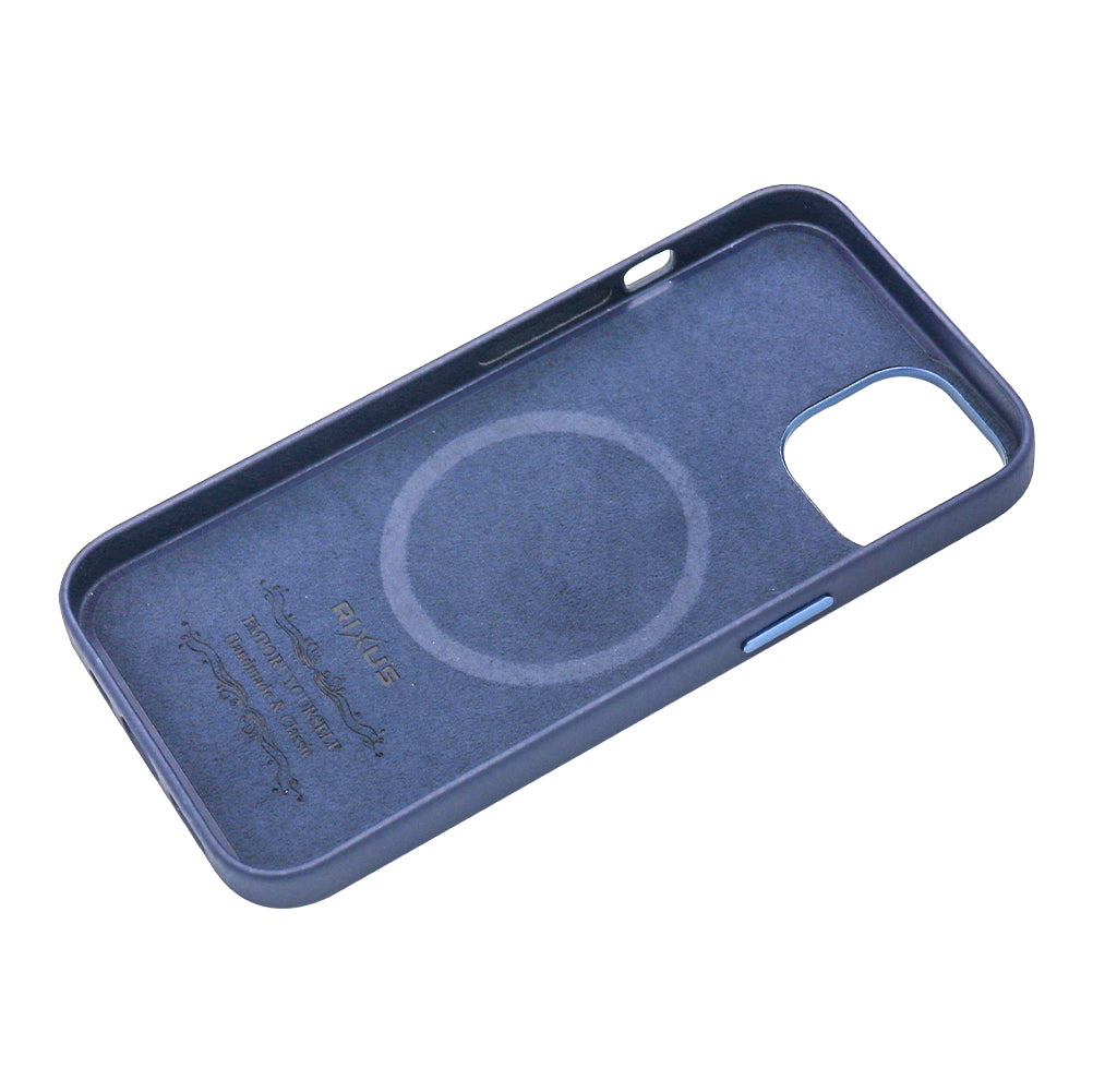 Rixus Classic 02 Case avec MagSafe pour iPhone 14 Bleu