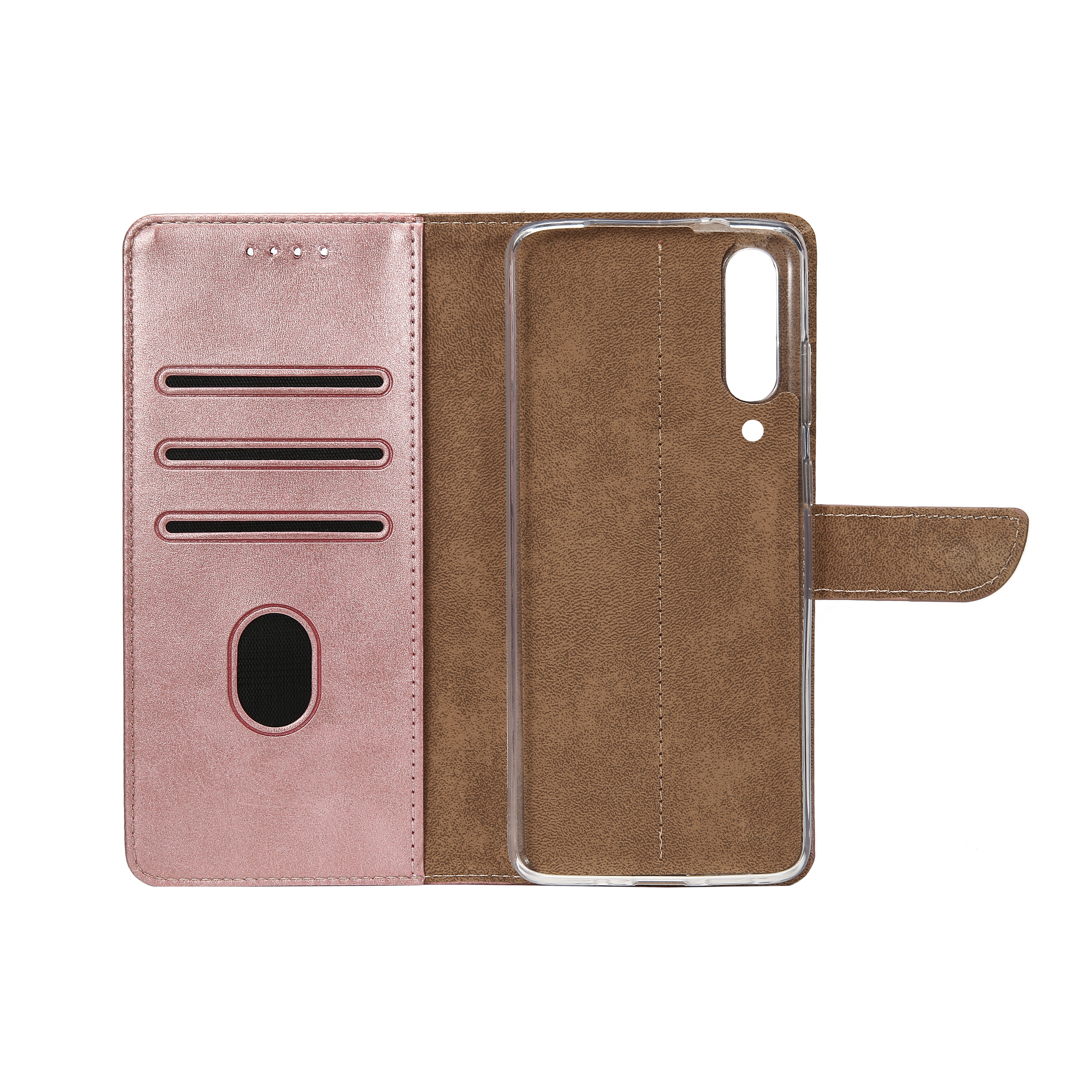 Rixus Bibliothèque pour Samsung Galaxy A50 A505F Rose