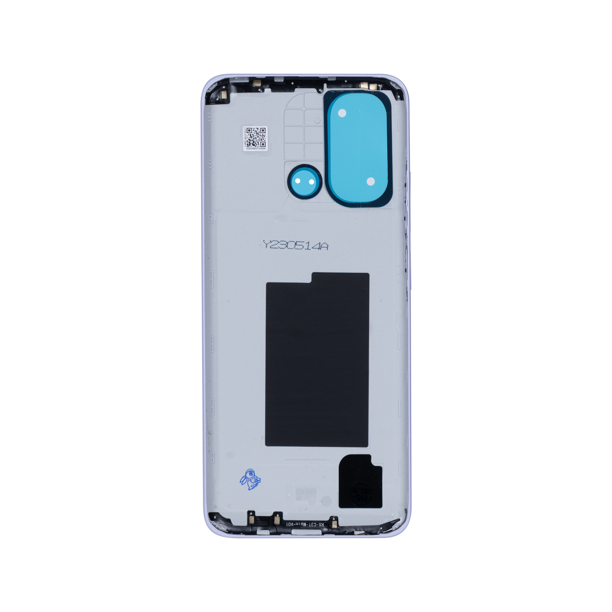 Xiaomi Redmi 12C (22120RN86G) Coque arrière sans lentille lavande violet OEM