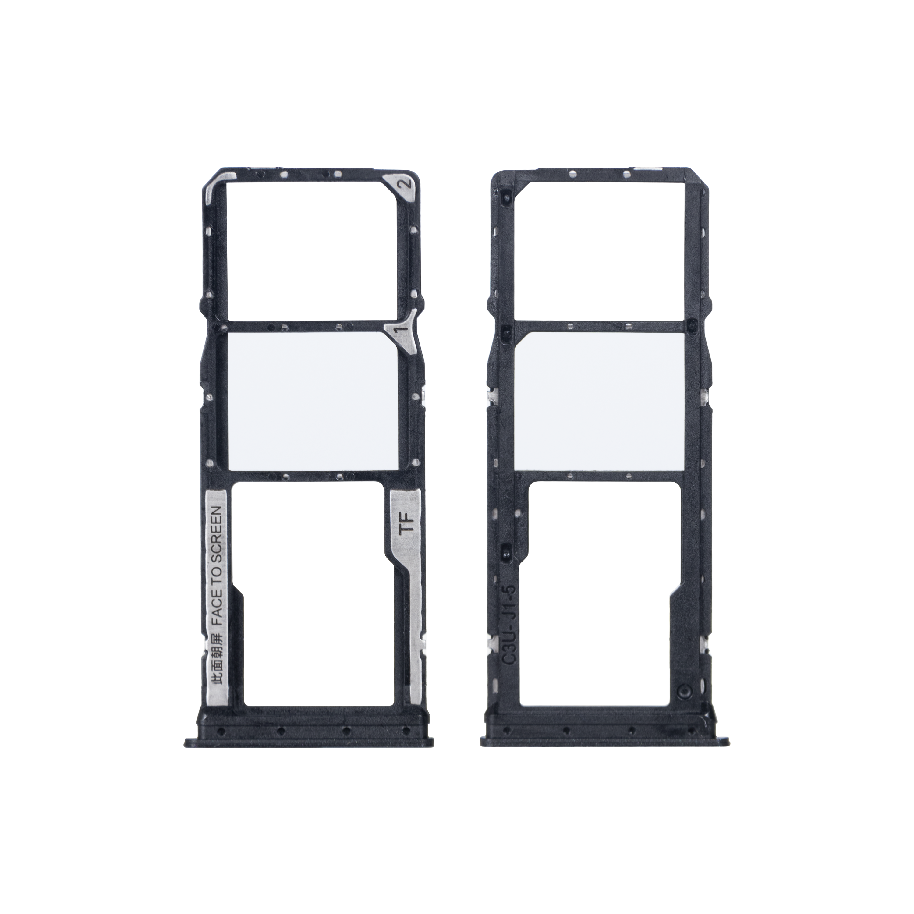 Xiaomi Redmi 13C (23100RN82L) Support de carte Sim Noir Minuit OEM