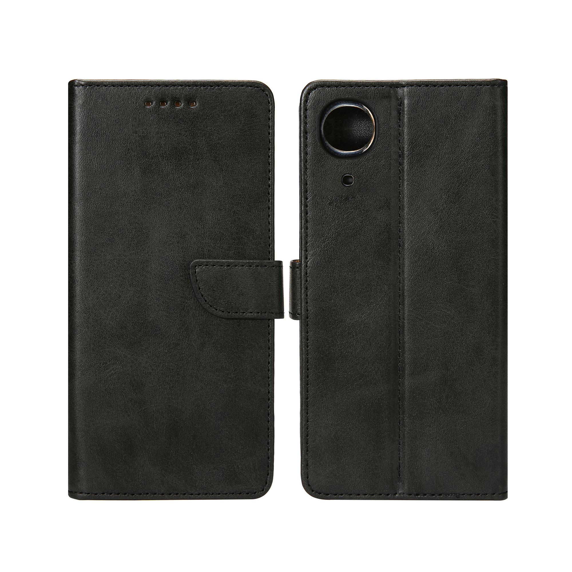 Rixus For Samsung Galaxy A03 Core PU Book Case Noir