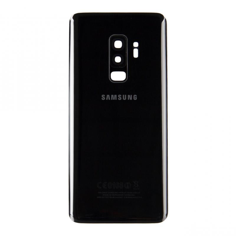 Samsung Galaxy S9 Plus G965F Coque arrière noir minuit avec objectif (OEM)